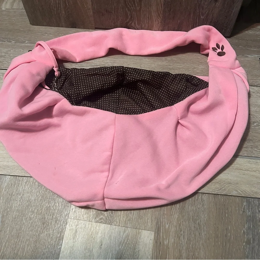 Pink Pet Sling Carrier | Small Dog or Cat | Travel Tote | Soft & Secure